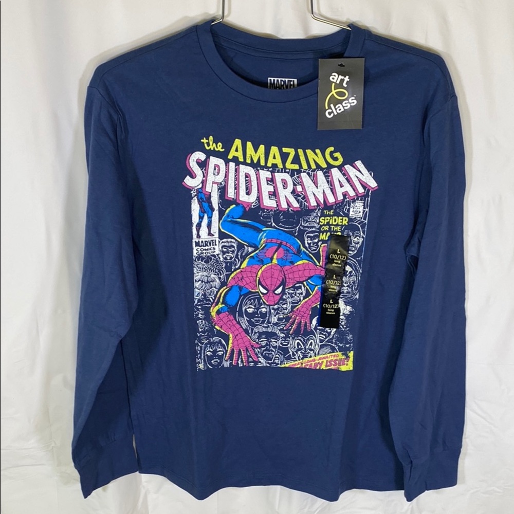 Art Class Blue Long Sleeve The Amazing Spider-Man Tee long sleeve